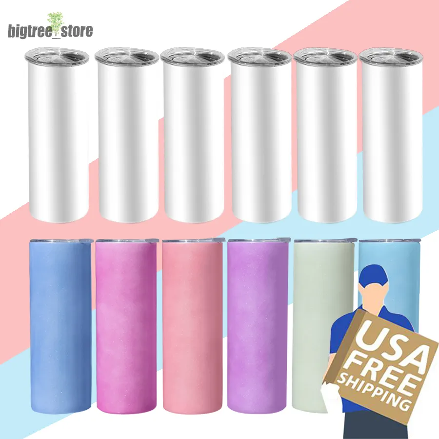 20oz UV Sublimation Blank Sublimation Tumblers Blanks With Skinny Glossy  Cup, Shimmer Glitterups, Double Wall Stainless Steel Container, Wholesale  Lid Straw US Warehouse From Household_shop3, $231.56